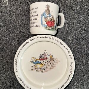 Vintage Wedgwood Beatrix Potter's Peter Rabbit Mug/Bowl